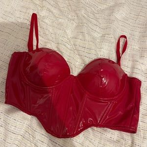 Red Corset worn once , good condition